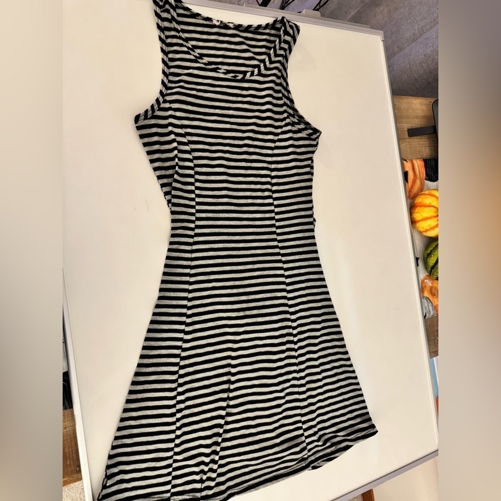 Bongo black and white stripped dress